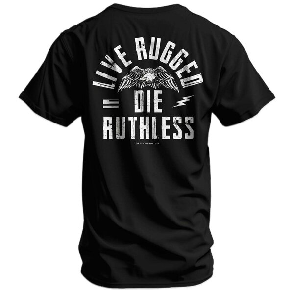 Combat Iron Apparel™ - Live Rugged Die Ruthless Men's T-Shirt ...