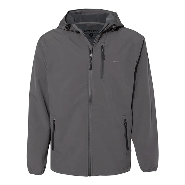 Alter Ego Running - Soft Shell Splash-Guard Jacket Graphite - Military ...