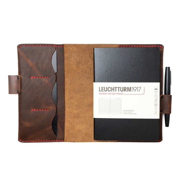 Popov Leather® - Leather Leuchtturm1917 A5 Notebook Cover
