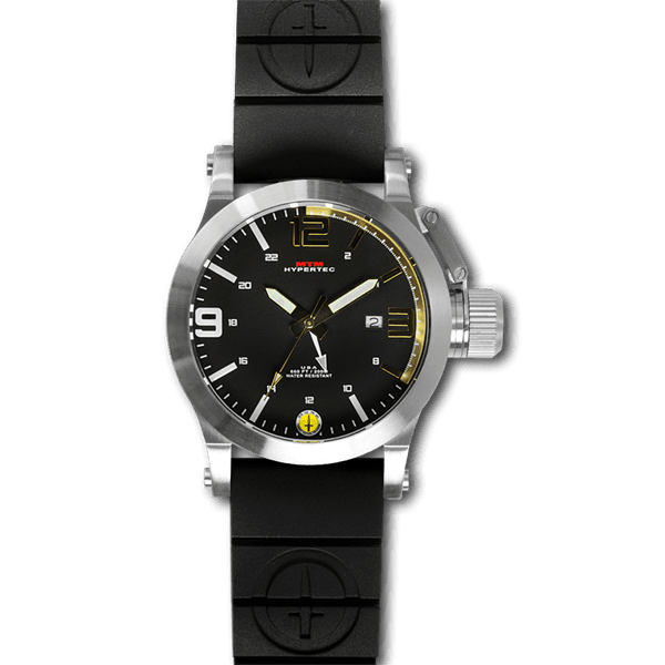 MTM Special Ops - Hypertec 40 Silver Steel Watch - Rubber  