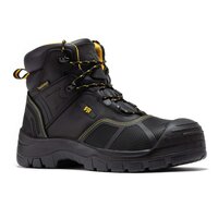 ROCKROOSTER Lumen Black 6 inch Pull on Leather Work Boots AK227NT ROCKROOSTER 6 main image 2