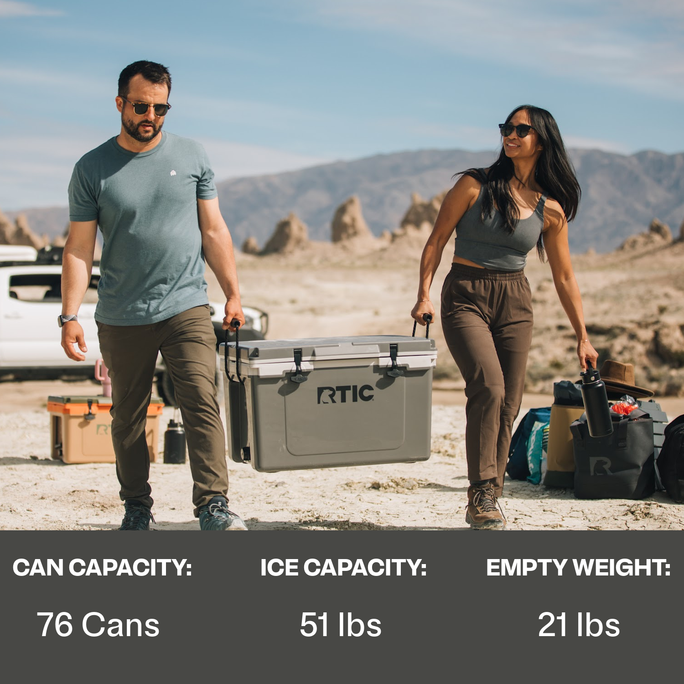 RTIC Outdoors - RTIC 52 Quart Ultra-Light Hard Cooler - Military