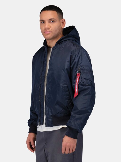 Alpha Industries - MA-1 HOODED OXFORD FLIGHT JACKET - Military