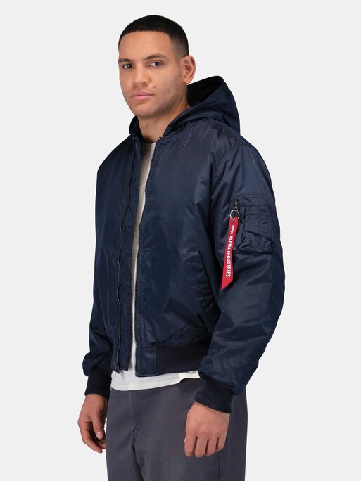 Alpha Industries - MA-1 HOODED OXFORD FLIGHT JACKET - Military