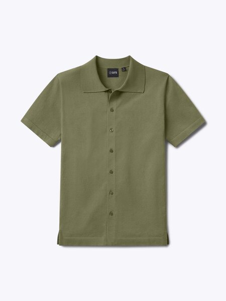 Cuts - Riviera Knit Button Up | Capers Signature-Fit - Military & First ...