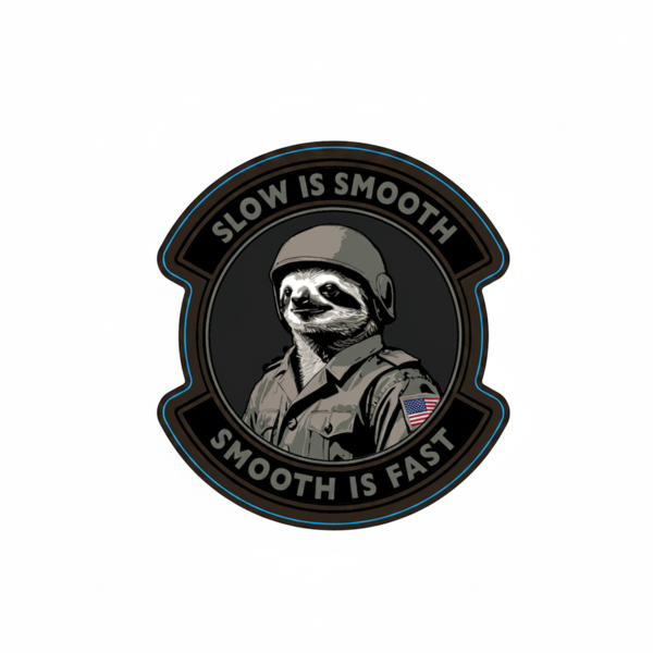 BUNKER 27 - Slow is Smooth - Sticker - Military & First Responder ...