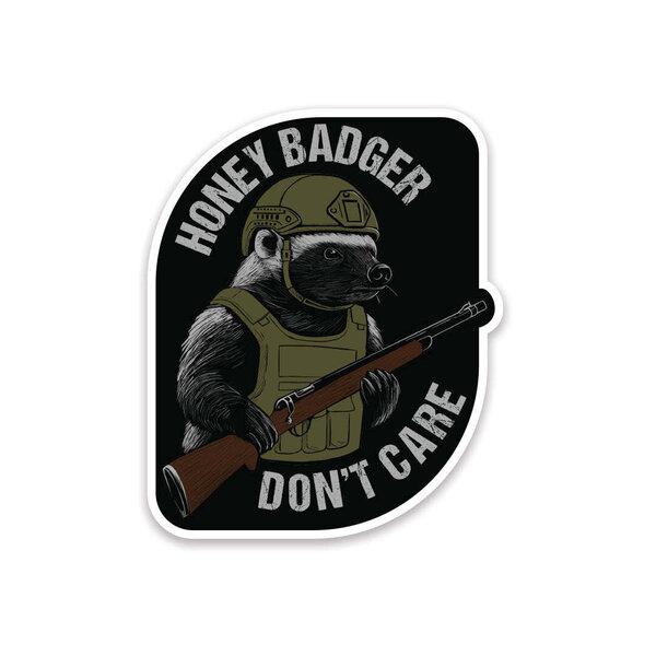 Bunker Branding Co. - Honey Badger Don't Care Sticker - Military ...