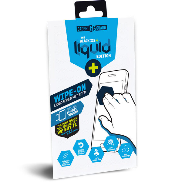 Liquid Edition Screen Protection Gadget Guard - Black Ice Plus Liquid Edition Screen Protection Military ...