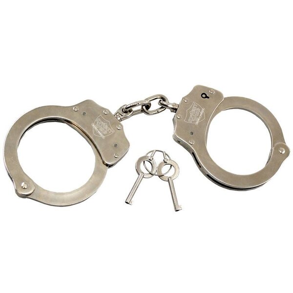 Streetwise Security Products - Nickel Plated Solid Steel Handcuffs ...