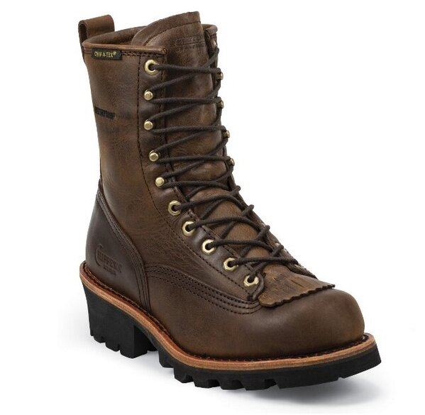 chippewa men's paladin bay apache waterproof logger boots
