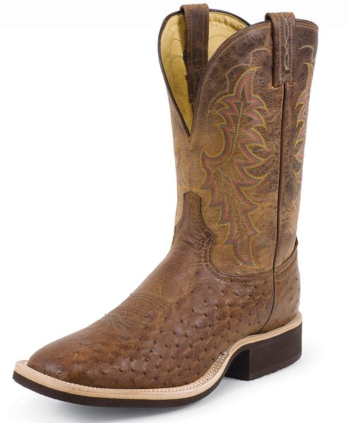 tony lama chocolate vintage smooth ostrich