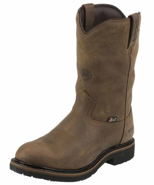 justin wyoming boots steel toe
