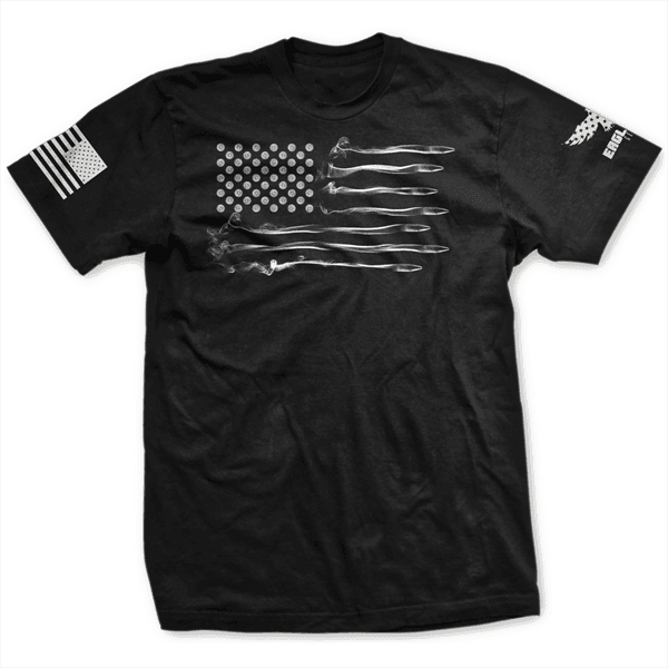 Eagle Six Gear - Men's Bullet Flag T-Shirt - Military & Gov't Discounts ...