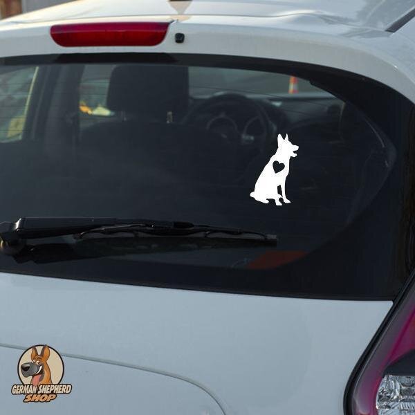 German Shepherd Shop - STICKERS/DECALS - German Shepherd Heart Love ...