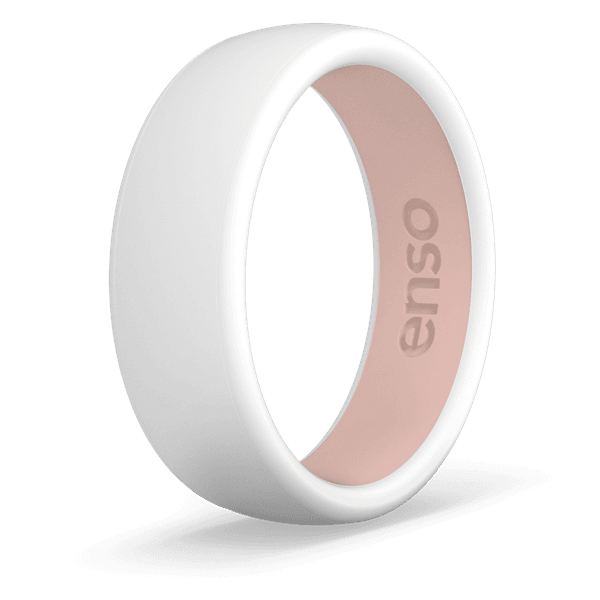 White/Pink Sand Silicone Ring, DualTone Collection