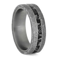 Women's Titanium Ring Guard with Diamond Accents | Jewelry by Johan