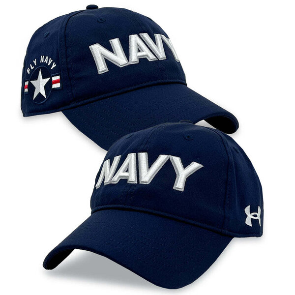 Navy Gear Navy Under Armour Fly Navy Adjustable Hat (Navy) Military