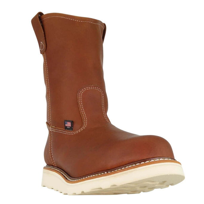 Men's pull best sale on wellington boots