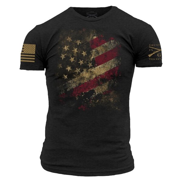Grunt Style - Men's Worn Flag 2.0 T-Shirt - Military & Gov't Discounts ...