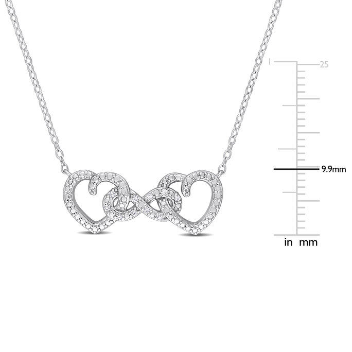 Sparkling Infinity Heart Collier Necklace | Pandora UK
