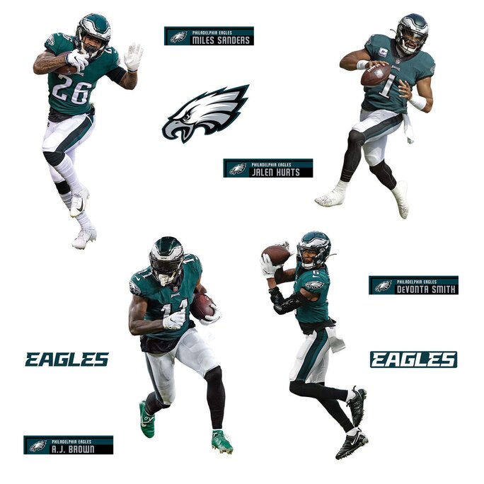 Philadelphia Eagles Miles Sanders AJ Brown Devonta Smith Jalen