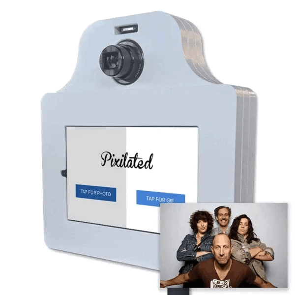 Pixilated GIF Booth Rental Military & First Responder Discounts GOVX