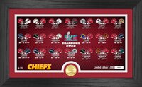 The Highland Mint | Kansas City Chiefs Road to Super Bowl LVII Championship Deluxe Gold Coin & Ticket Collection