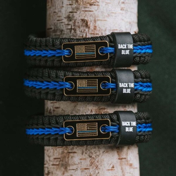 Thin Blue Line Paracord Bracelet – Defence Q Store