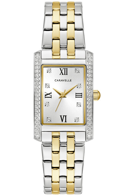 Caravelle crystal watch sale