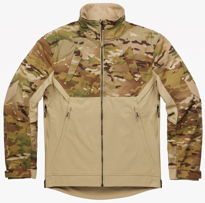 multicam black softshell jacket