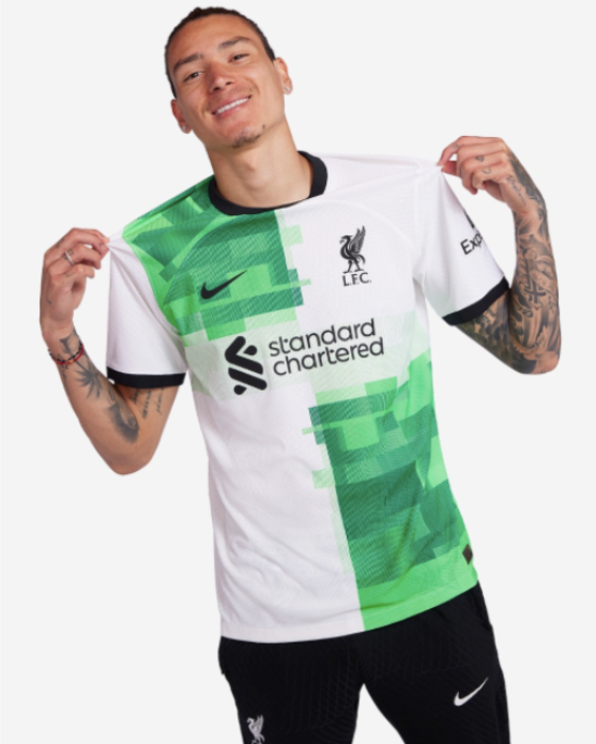 Nike Liverpool FC 23/24 Away Jersey Authentic - White/Green