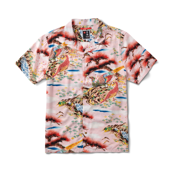 Roark - Gonzo Camp Collar Shirt - Aloha From Japan Pink Cherry Blossom ...