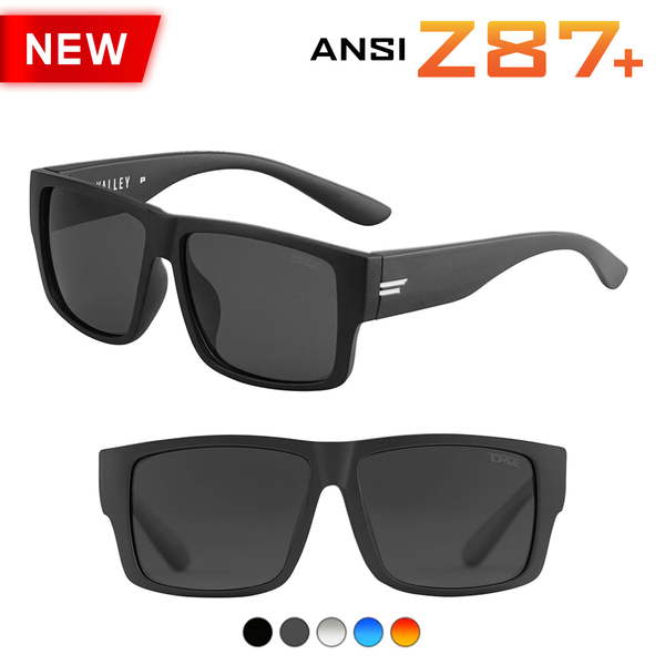 TOROE Performance Eyewear VALLEY ANSI Z87+ Safety Rated Polarized Sunglasses Military