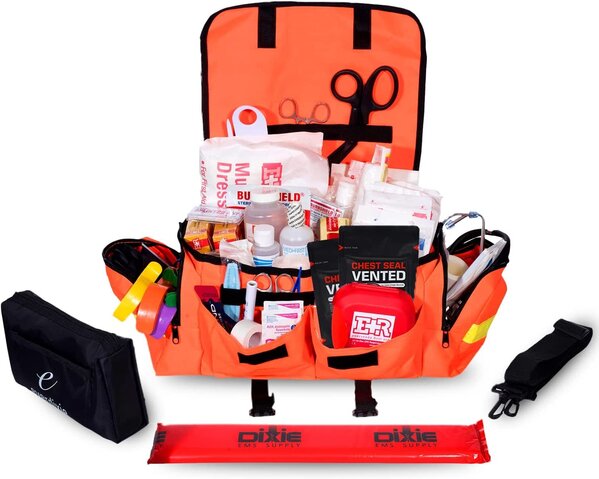 MediTac Kits - Ever Ready First Aid Fully Stocked EMT Trauma Kit Feat ...