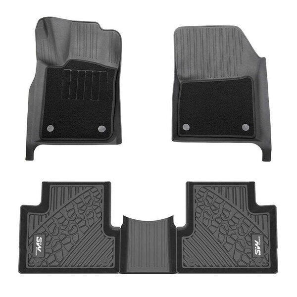 3Wliners 3W Ford Edge 20152024 Custom Floor Mats TPE Material & All
