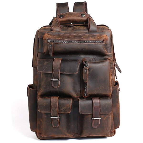 STEEL HORSE LEATHER - The Shelby Backpack | Handmade Genuine Leather ...