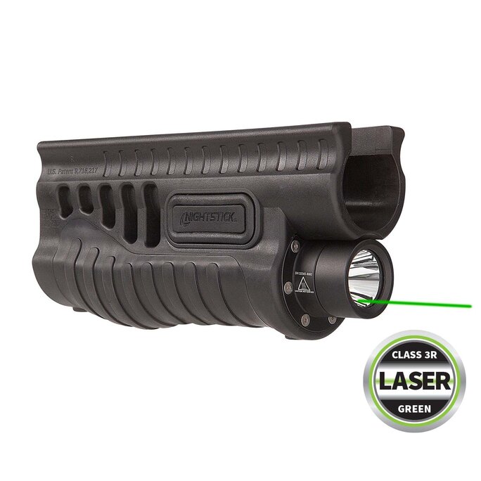 38灯 GRINDLODGE LAFAYETTE Nightstick Shop - SFL-13GL Shotgun Forend Light with Green Laser