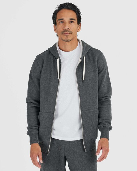 French Terry Hoodie in Heather Grey by The Southern Shirt Co.