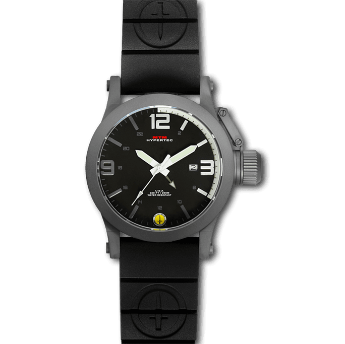 MTM Special Ops - Hypertec Gray Steel Watch - Rubber Strap II Gov