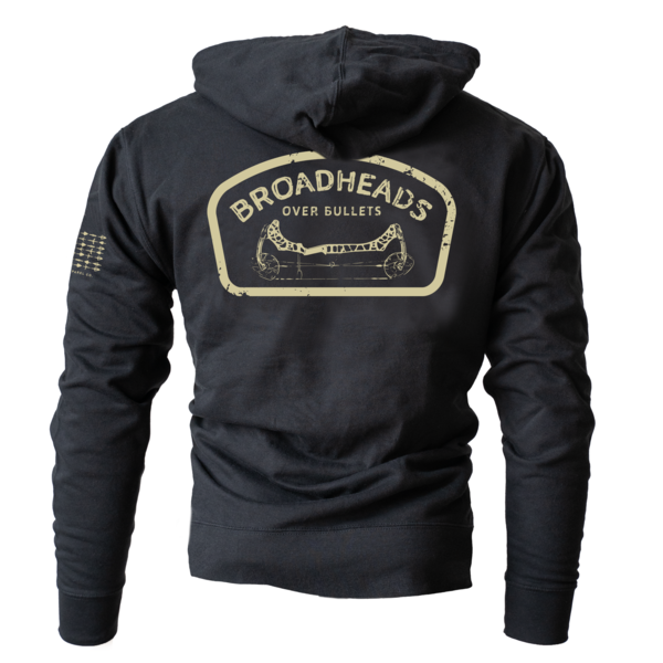 Bow Crew Apparel "Broadheads Over Bullets" Hoodie Military & First