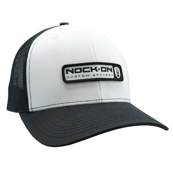 NOCK ON ARCHERY Branded Black & White Hat Military & First