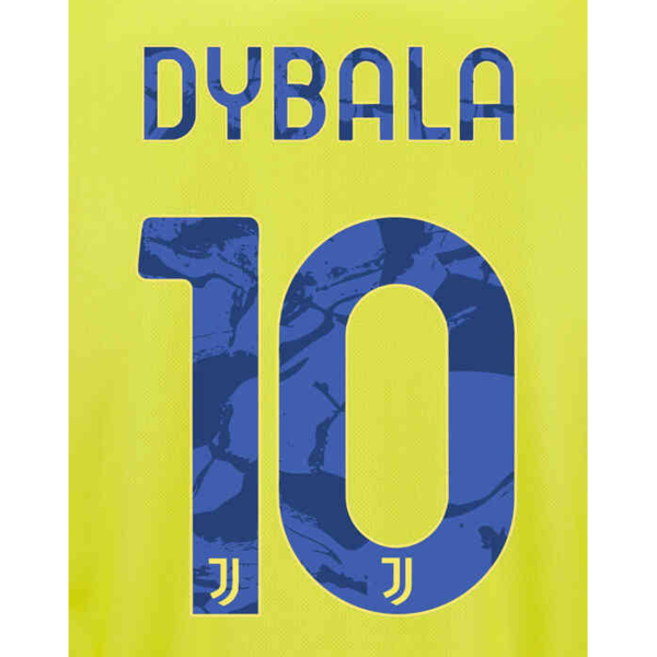 ProSoccer - Juventus 2021/22 Third Dybala #10 Jersey Name Set ...