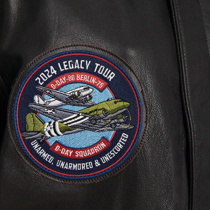 40s ツアージャケット Cockpit USA - D-Day Squadron 2024 80th Anniversary A-2 Z21C016