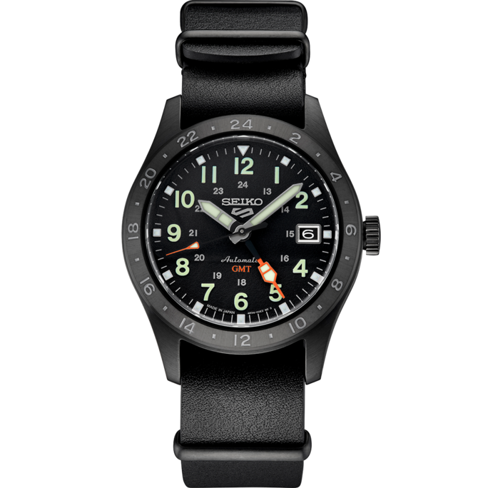NWT Seiko Automatic Black Dial Men\'s Watch Seiko Men main image 4