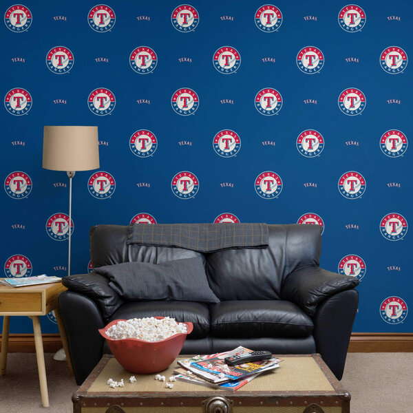 Fathead - Texas Rangers (Blue): Logo Pattern - Officially Licensed MLB ...