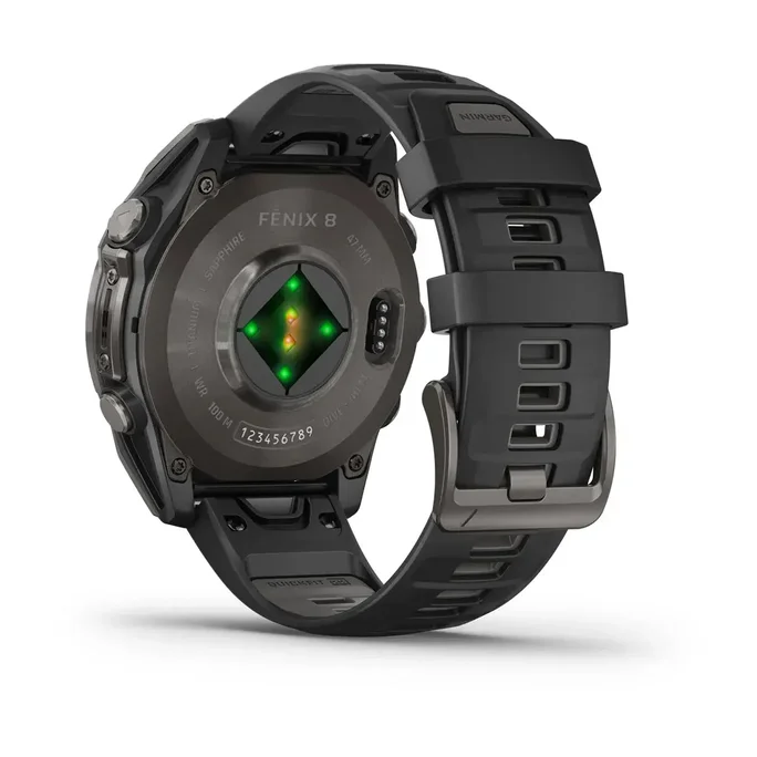 Garmin - Fenix 8 47mm Sapphire AMOLED Watch - Military & Gov't
