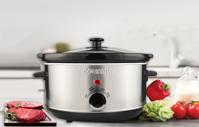 Courant 2.5-Quart Black Round Slow Cooker in the Slow Cookers department at