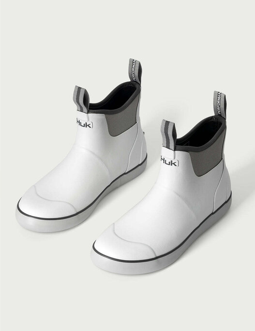 HUK Rogue Wave Waterproof Deck Boots – White – Men’s NWOT Rogue Wave White Deck Boots | White Rubber Fishing Boots main image 4