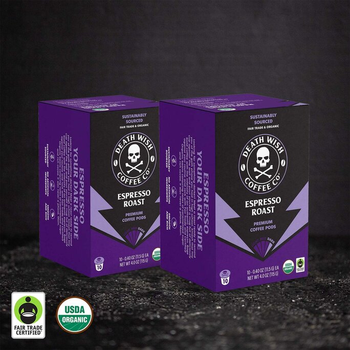 Death Wish Coffee Company - Espresso Roast Single-Serve Pods