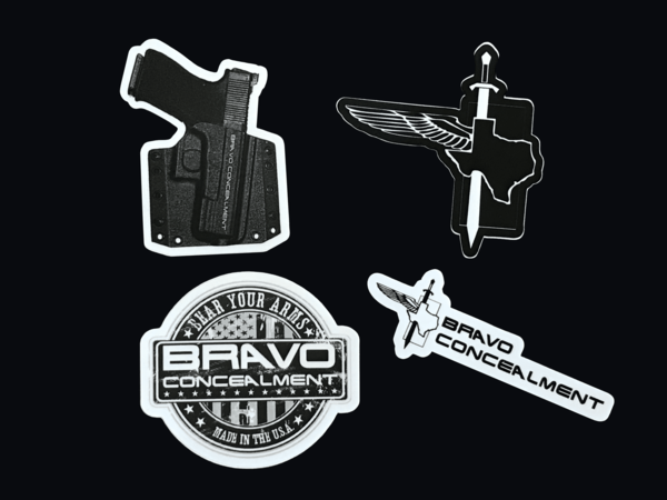 Bravo Concealment - Stickers - 4 pack - Military & First Responder ...